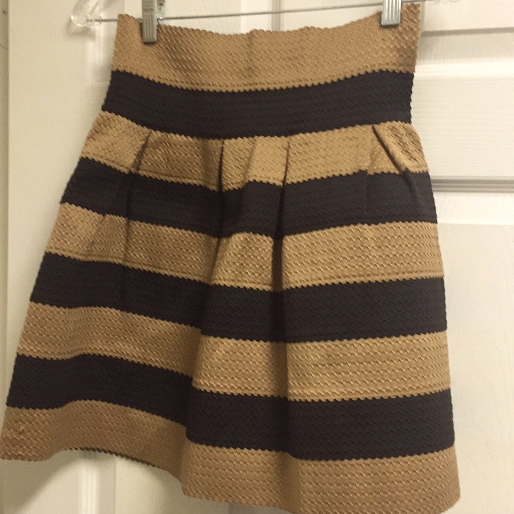 Brown and black skirt